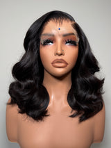 12” Customized Indian Body Wave Wig - 6x6 hd Lace, Glueless, Pre-Plucked