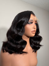 12” Customized Indian Body Wave Wig - 6x6 hd Lace, Glueless, Pre-Plucked