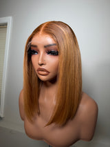 12” Virgin Hair Bob Wig - 5x5 hd Lace, Glueless, Pre-Plucked