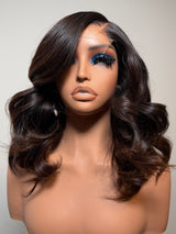 14” Raw Wavy Face Framing 5x5 HD Closure Unit