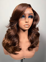 16” Cinnamon Swirl Vietnamese Body Wave Wig – HD Lace, Glueless, Pre-Plucked