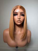 12” Virgin Hair Bob Wig - 5x5 hd Lace, Glueless, Pre-Plucked