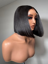 10” Virgin Hair Bob Wig - 5 x 5 hd Lace, Glueless, Pre-Plucked