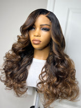 22” Face Framing hd 5x5 Raw Wavy unit