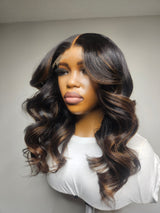 16” Raw Wavy Face Framing 5x5 HD Closure Unit