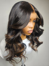 16” Raw Wavy Face Framing 5x5 HD Closure Unit