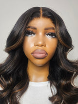 16” Raw Wavy Face Framing 5x5 HD Closure Unit