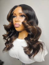 16” Raw Wavy Face Framing 5x5 HD Closure Unit