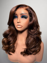 16” Cinnamon Swirl Vietnamese Body Wave Wig – HD Lace, Glueless, Pre-Plucked