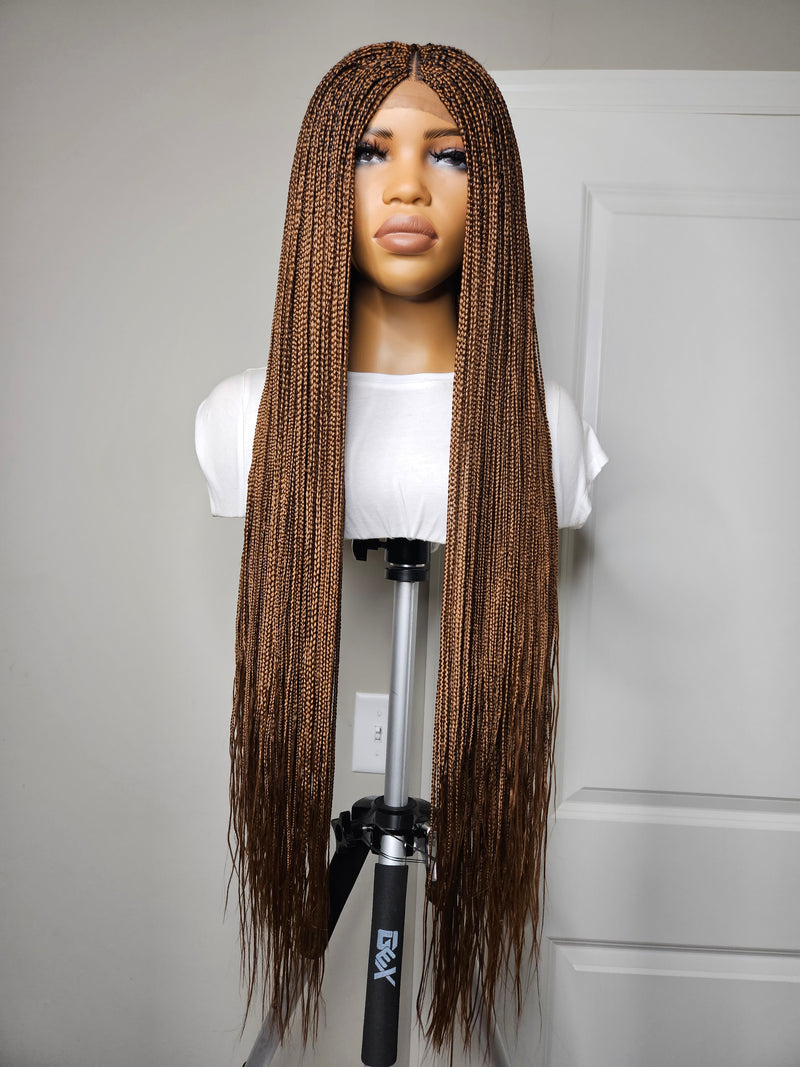 36” Middle Part Single Braid Lace Closure