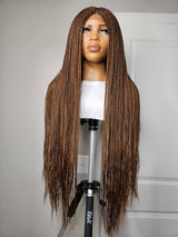 36” Middle Part Single Braid Lace Closure