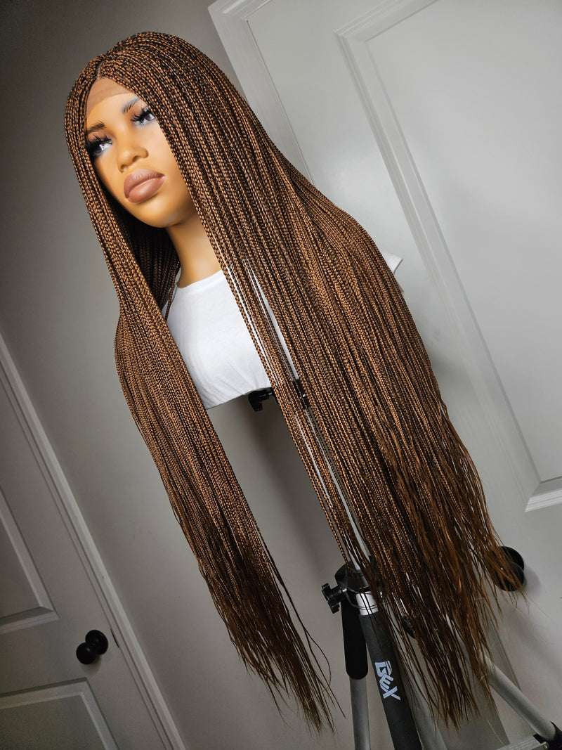 36” Middle Part Single Braid Lace Closure