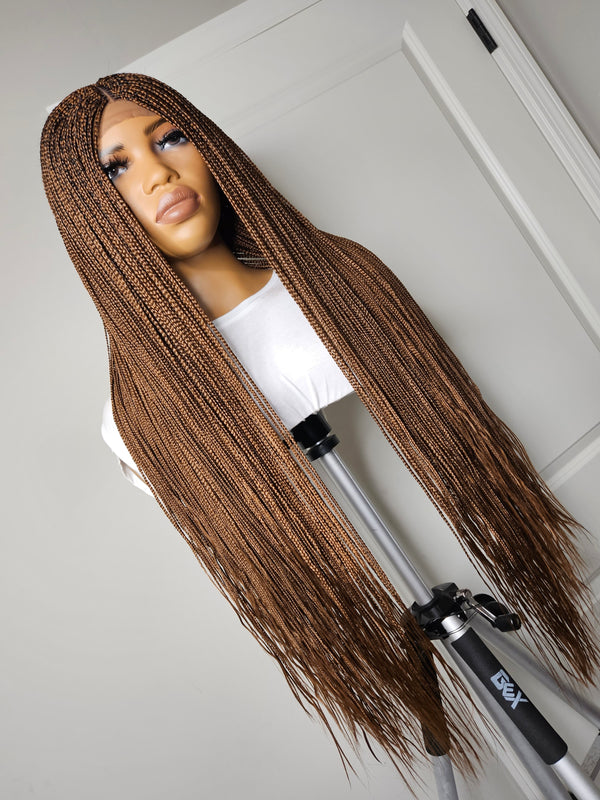 36” Middle Part Single Braid Lace Closure