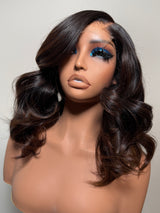 14” Raw Wavy Face Framing 5x5 HD Closure Unit