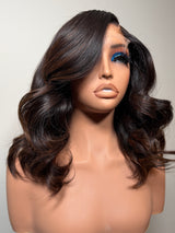 14” Raw Wavy Face Framing 5x5 HD Closure Unit