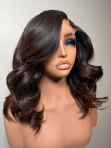 14” Raw Wavy Face Framing 5x5 HD Closure Unit