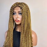 30” Curled Tip Lace Closure Box Braids