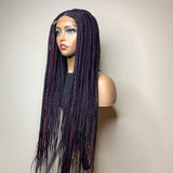 34" "Tej" Middle Part Corn Row Lace Closure Wig