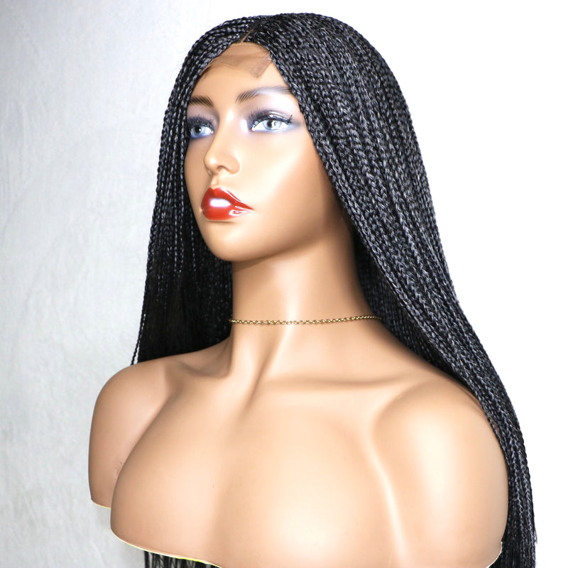 30” 2x6 Lace Closure Single Braids