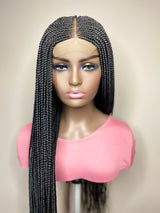 34" "Tej" Middle Part Corn Row Lace Closure Wig