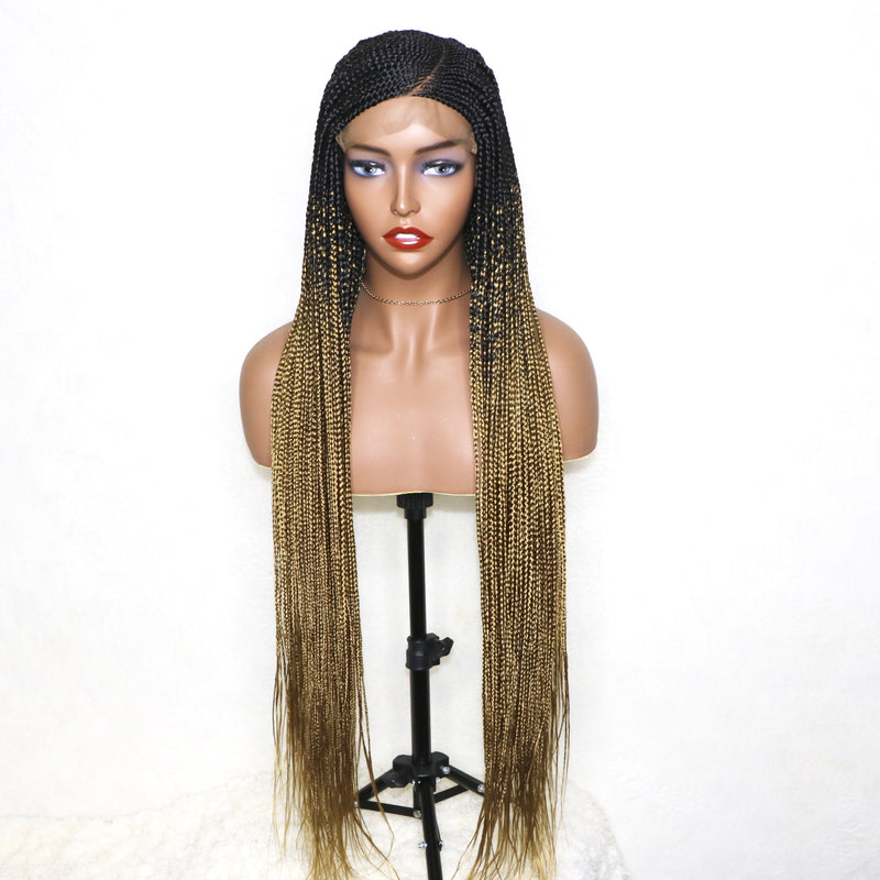 34” “C” cut 6x6 Lace Closure Cornrow Braids