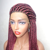 22” Lace Frontal Box Braid Wig