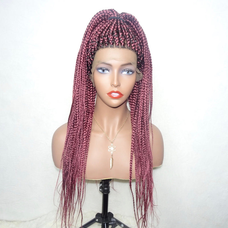 22” Lace Frontal Box Braid Wig