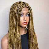 30” Curled Tip Lace Closure Box Braids