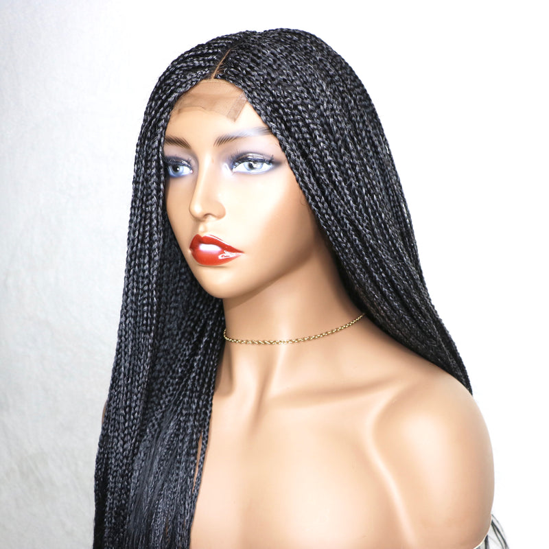 30” 2x6 Lace Closure Single Braids