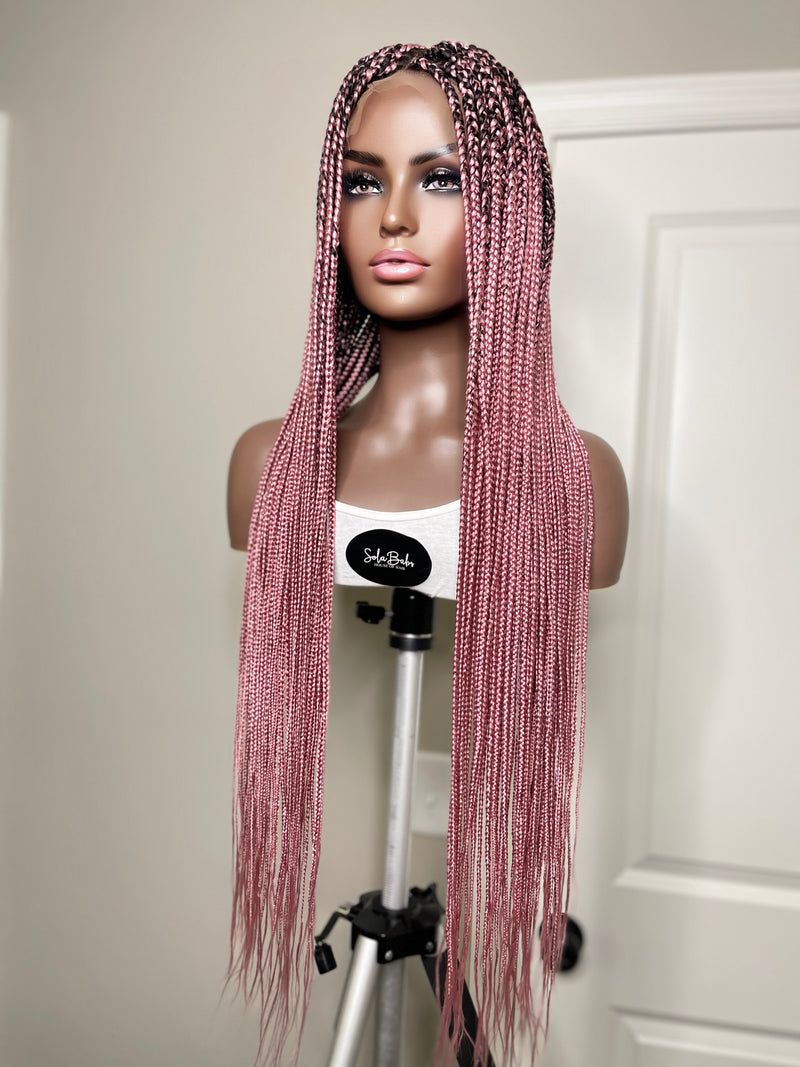 36 360 Lace Frontal Box Braid Wig