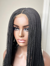 30” 4x4 Lace Closure Micro Twist Handmade Wig