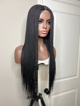 30” 4x4 Lace Closure Micro Twist Handmade Wig