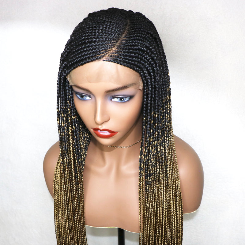 34” “C” cut 6x6 Lace Closure Cornrow Braids