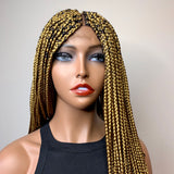 30” Curled Tip Lace Closure Box Braids