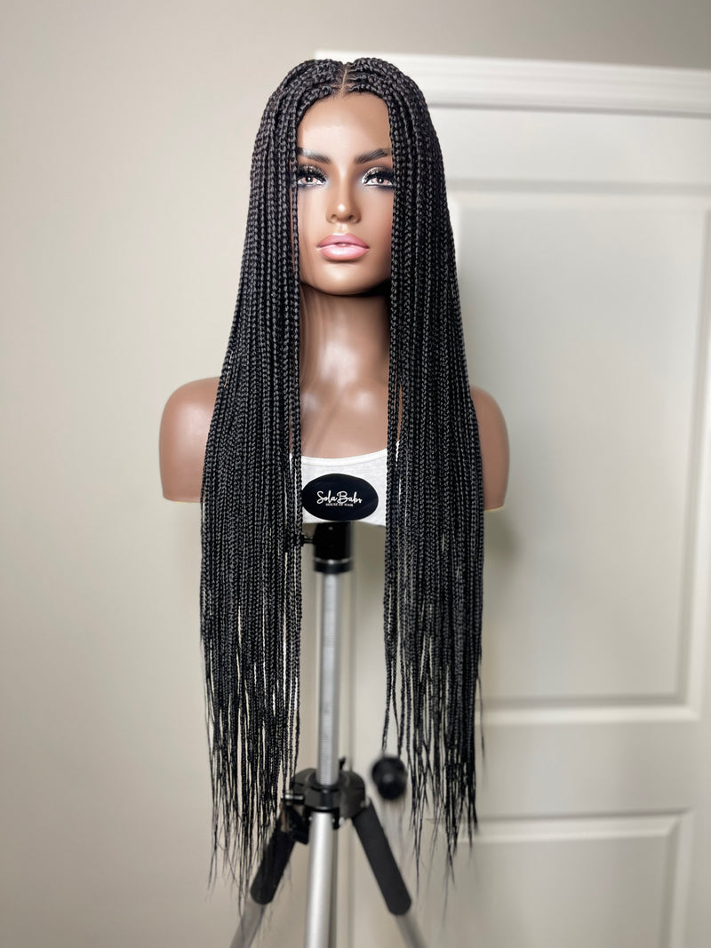 36” 360 Lace Frontal Box Braid Wig