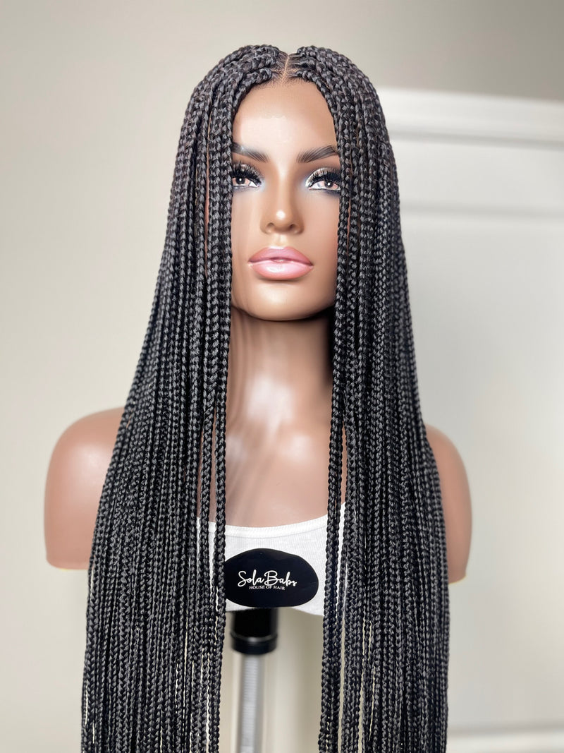 36” 360 Lace Frontal Box Braid Wig