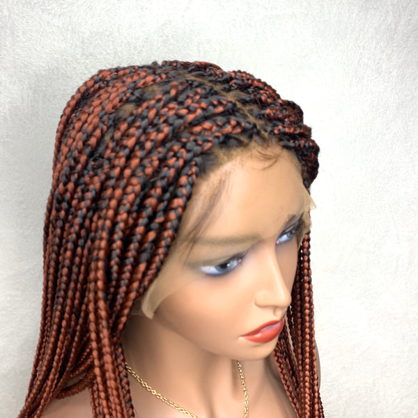 34” Knotless Braid Full Lace Wig