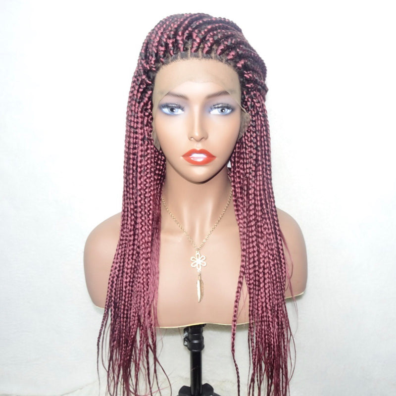 22” Lace Frontal Box Braid Wig