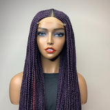 34" "Tej" Middle Part Corn Row Lace Closure Wig