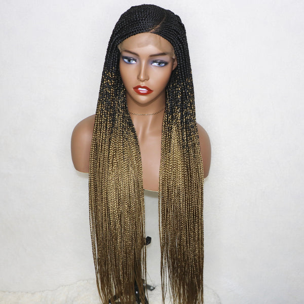 34” “C” cut 6x6 Lace Closure Cornrow Braids