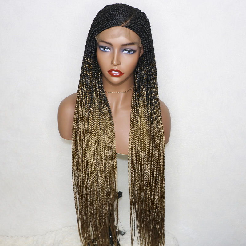 34” “C” cut 6x6 Lace Closure Cornrow Braids